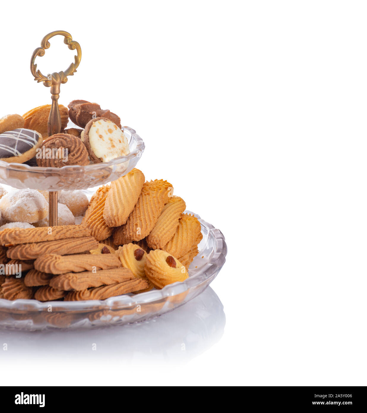 Egyptian Traditional Eid AlFitr Cookies and Biscuits Isolated, Happy