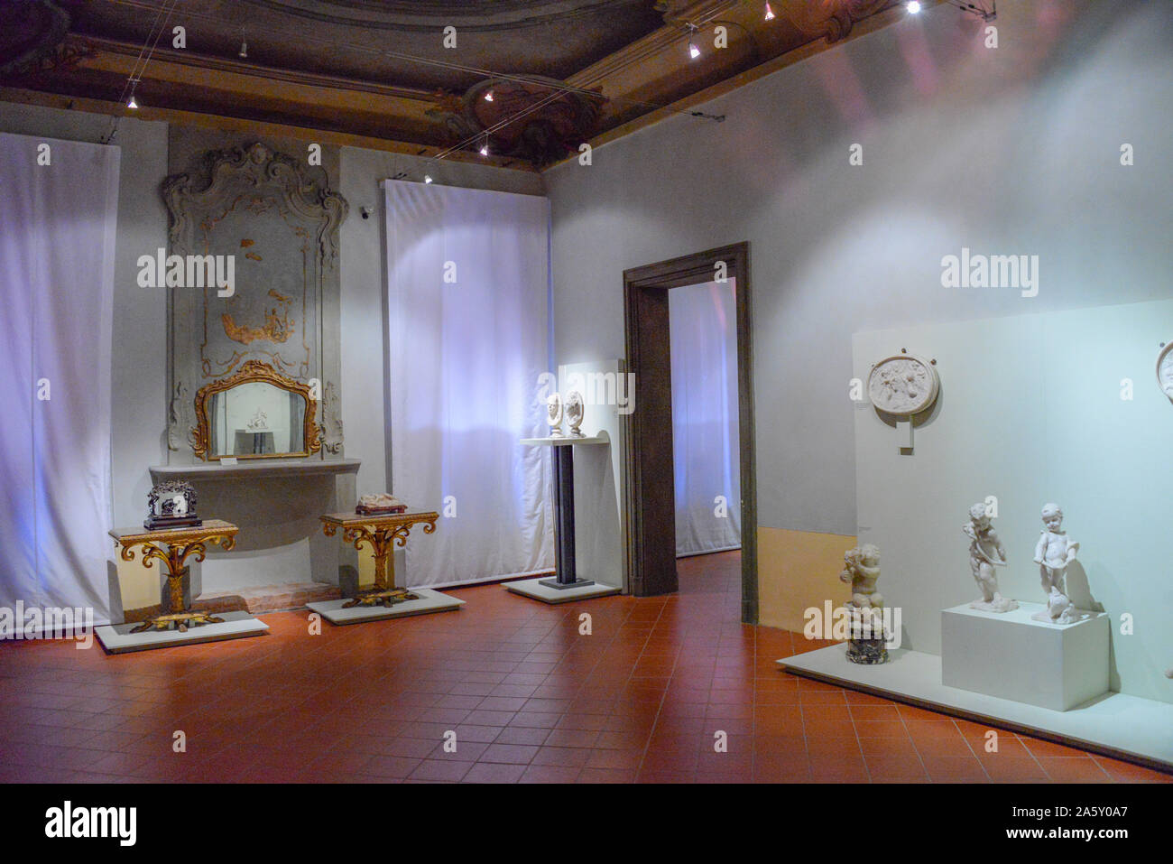 Europe, Italy, Emilia-Romagna, Ferrara, Bonacossi Palace, Civic Museum of Ancient Art Stock Photo