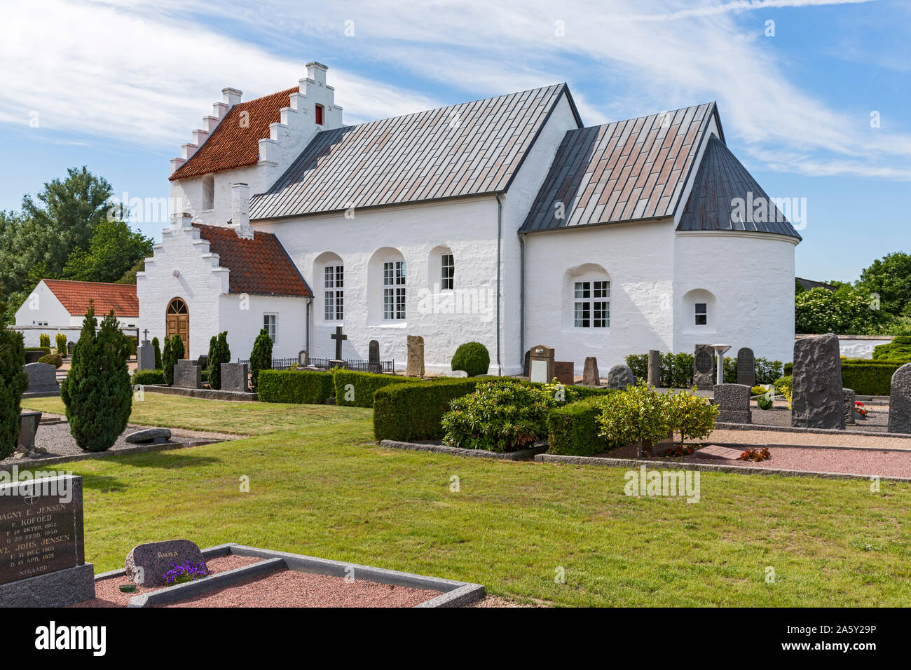 Bornholm, Peders Kirke, Aakirkeby Stock Photo