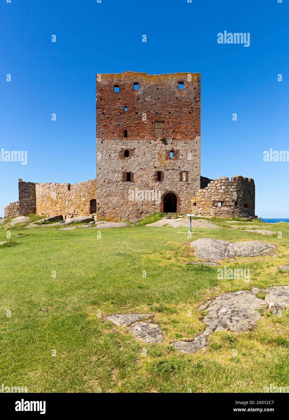 Hammershus, Burgruine, Bornholm, Daenemark Stock Photo Alamy