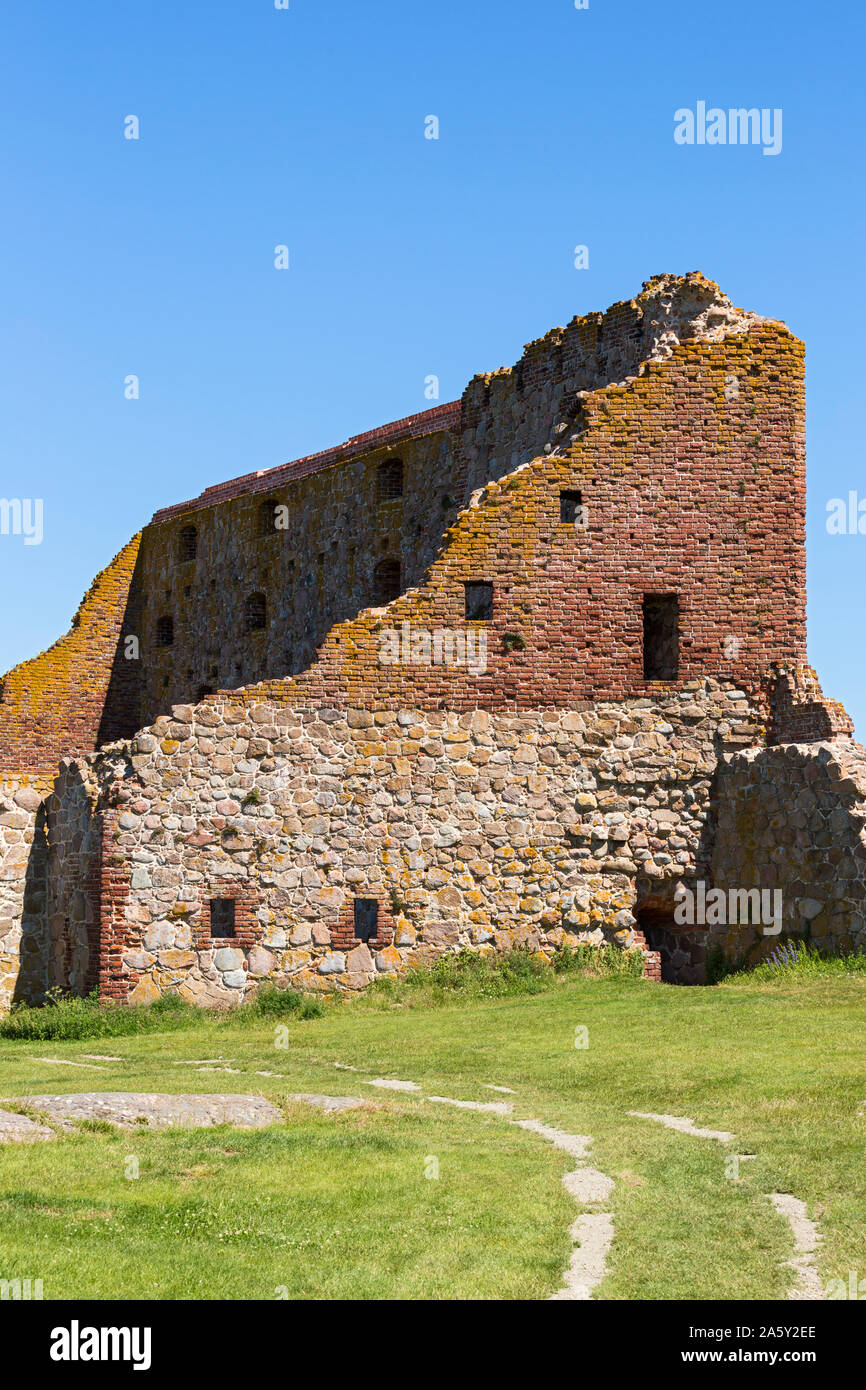 Hammershus, Burgruine, Bornholm, Daenemark Stock Photo