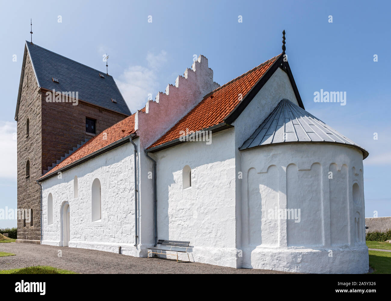 Bornholm, Ruts Kirke Stock Photo