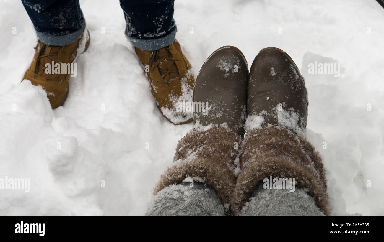 Feet snow boots hi-res stock photography and images - Page 11 - Alamy