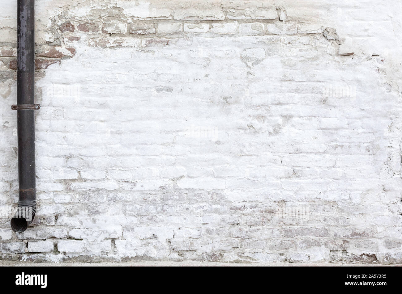 Old white brick wall texture background Stock Photo - Alamy