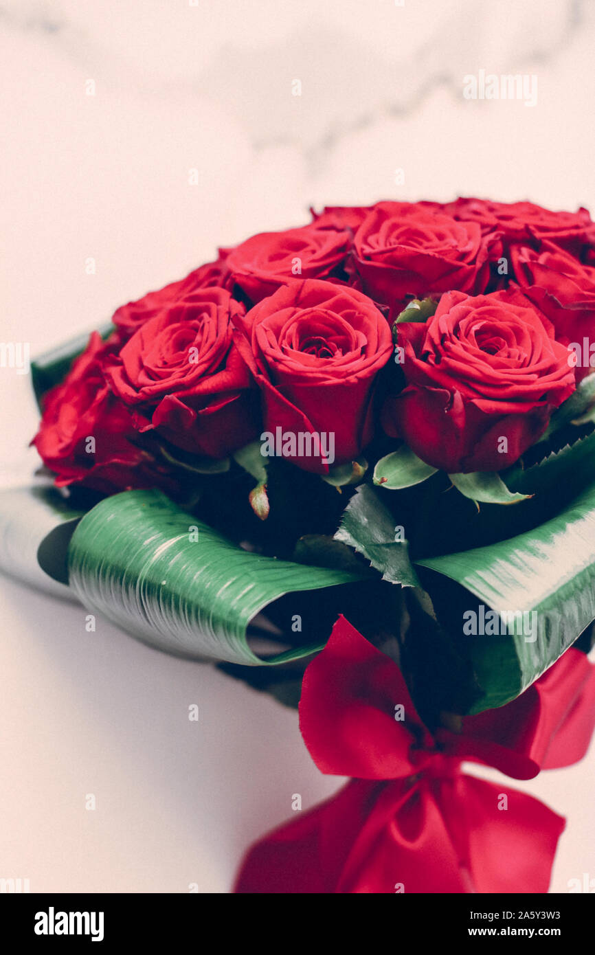 Gift for her, romantic relationship and floral design concept ...