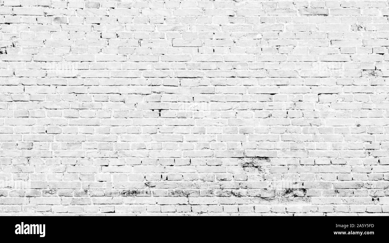 White brick wall texture Black and White Stock Photos & Images - Alamy