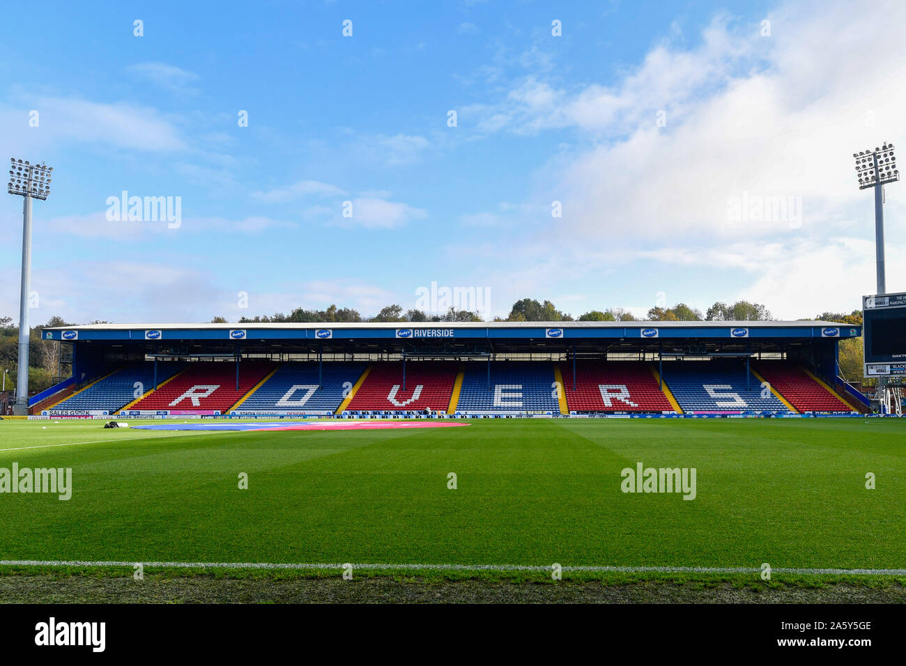 19th October 2019, Ewood Park, Blackburn, England; Sky Bet Championship, Blackburn Rovers v Huddersfield Town : A general view of Ewood Park Credit: Simon Whitehead/News Images Stock Photo