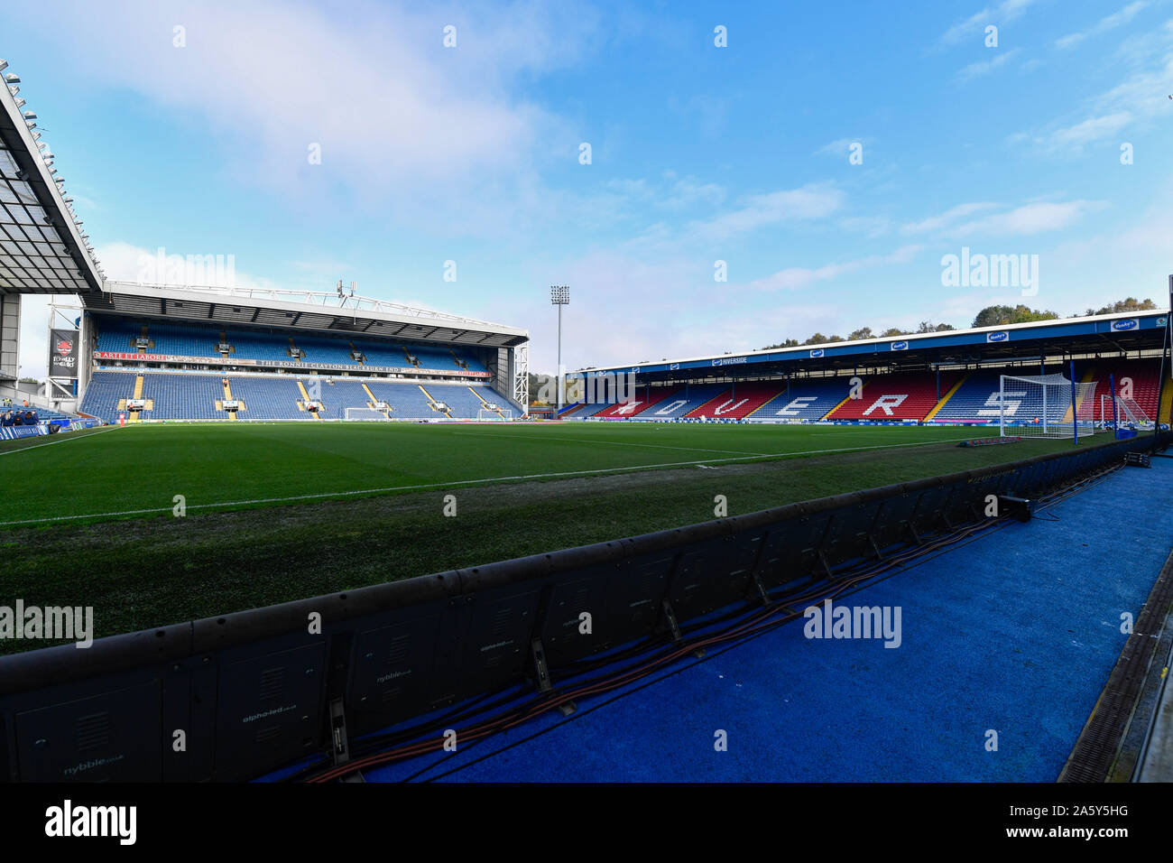 19th October 2019, Ewood Park, Blackburn, England; Sky Bet Championship, Blackburn Rovers v Huddersfield Town : A general view of Ewood Park Credit: Simon Whitehead/News Images Stock Photo