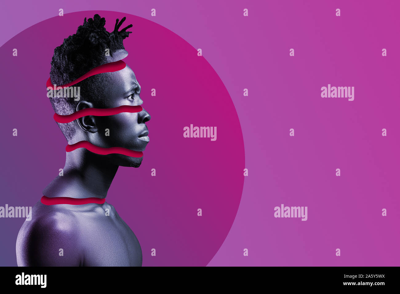 African body art hi-res stock photography and images - Alamy