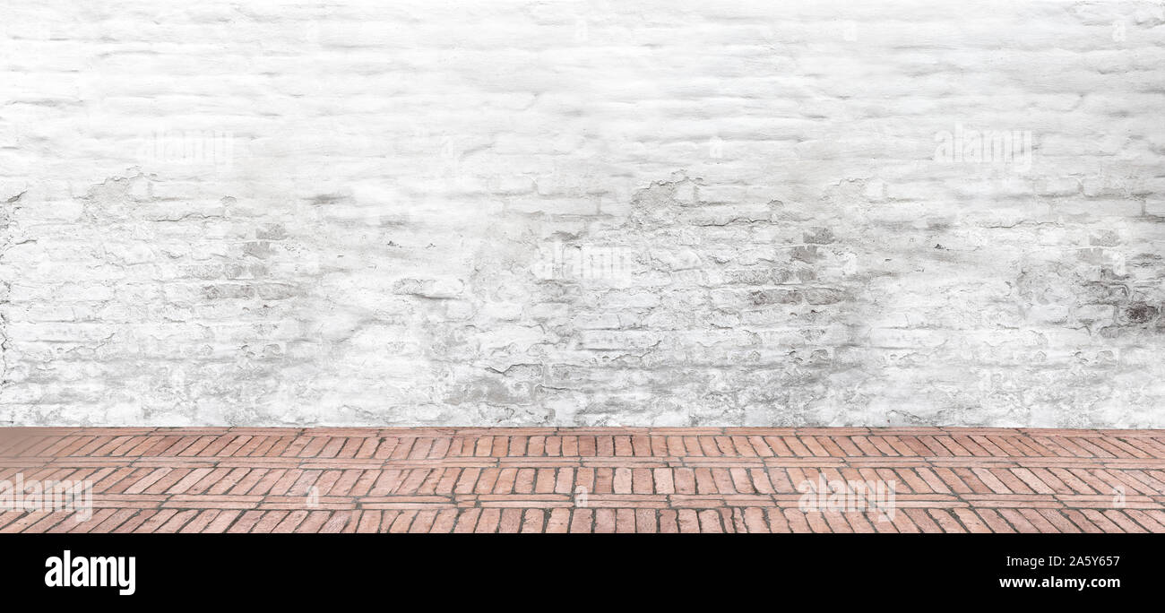 Old white brick wall texture background Stock Photo - Alamy