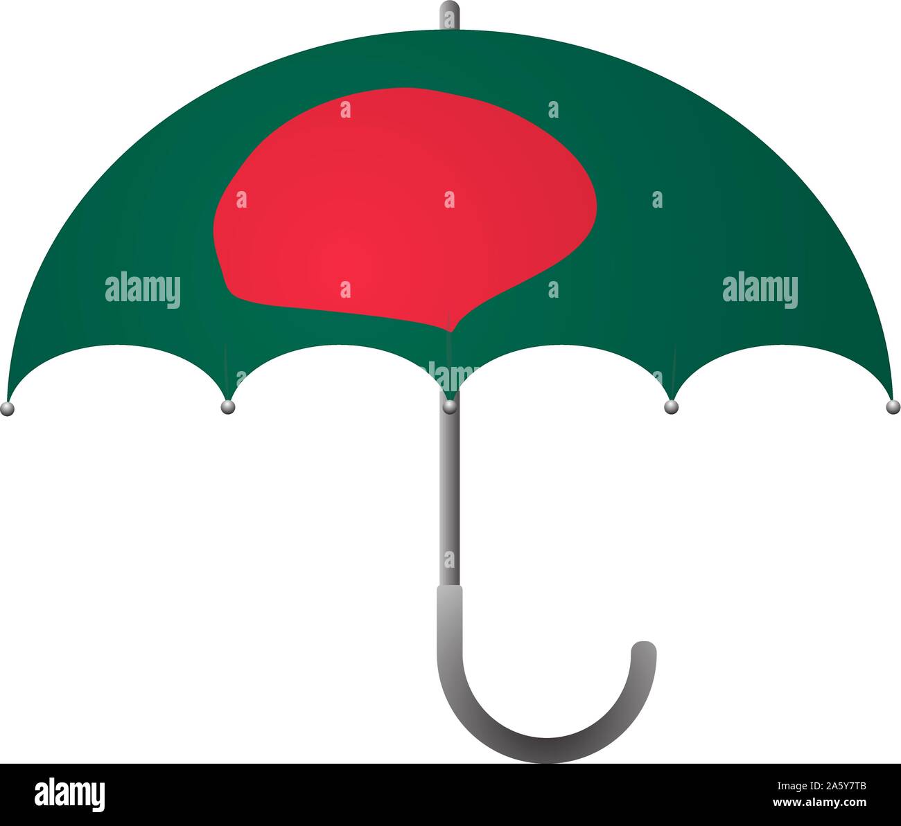 Bangladesh flag umbrella. Social security concept. National flag of