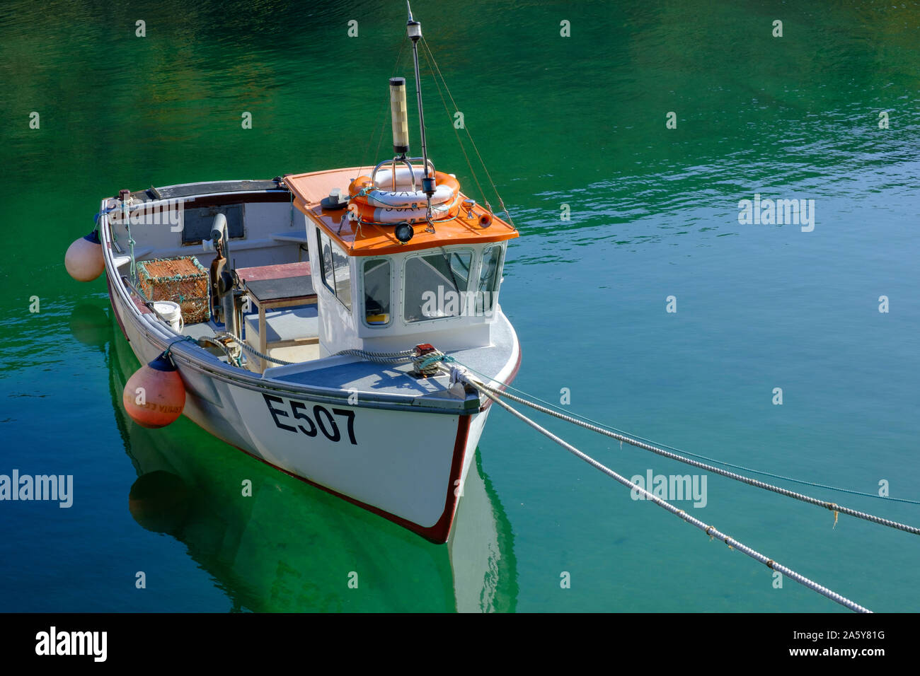 The harbour at Boscastle Plymouth Cornwall England Stock Photo