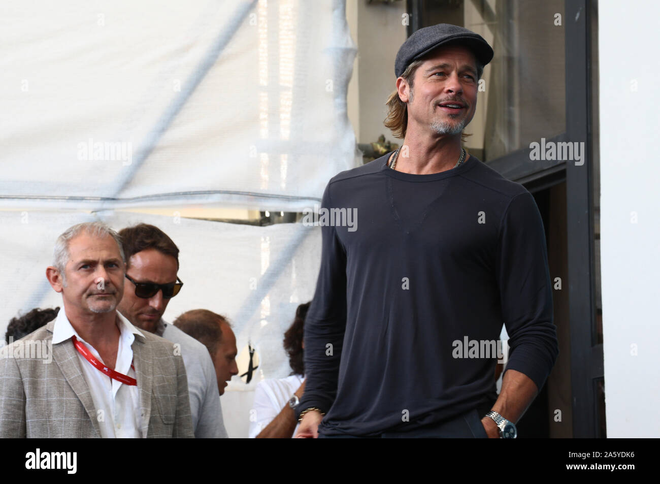 VENICE, ITALY - AUGUST 29,2019: Brad Pitt attends 'Ad Astra' photocall during the 76th Venice Film Festival on August 29, 2019 in Venice, Italy Stock Photo
