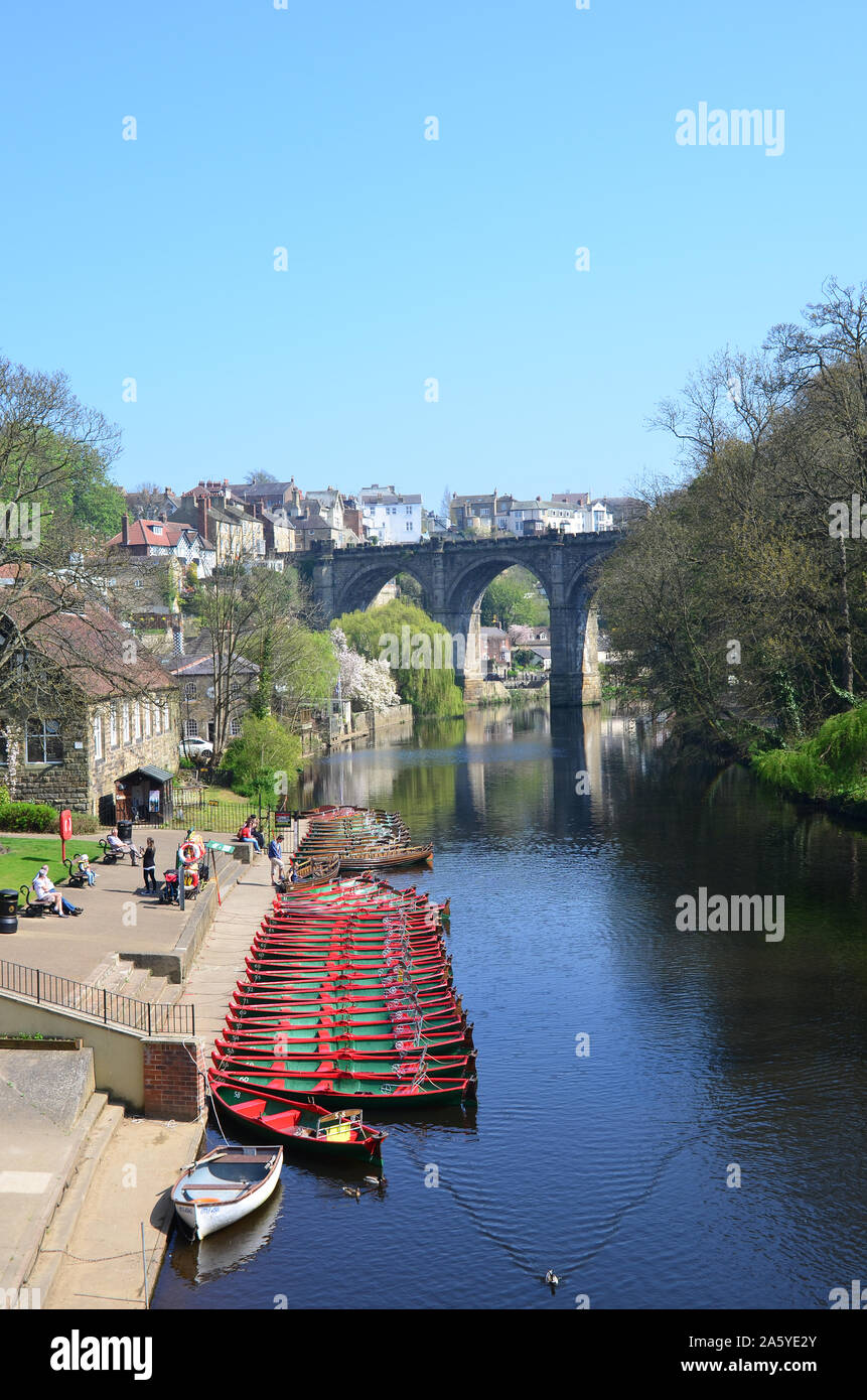 Boats for hire, Knaresborough 2, North Yorkshire Stock Photo Alamy