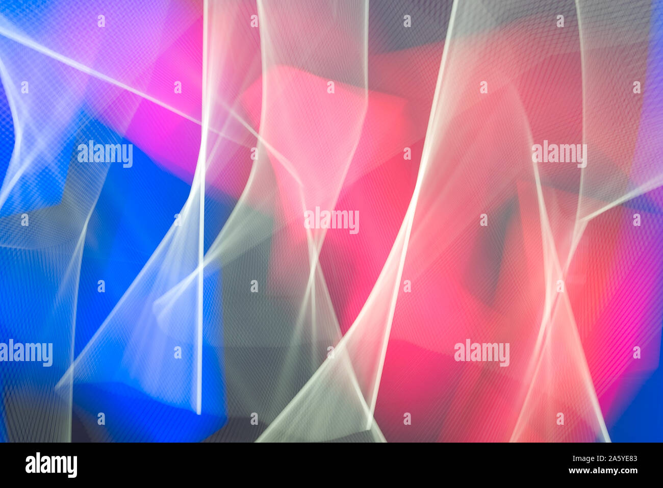 Abstract background with neon lights in fast motion blur and coloured ...
