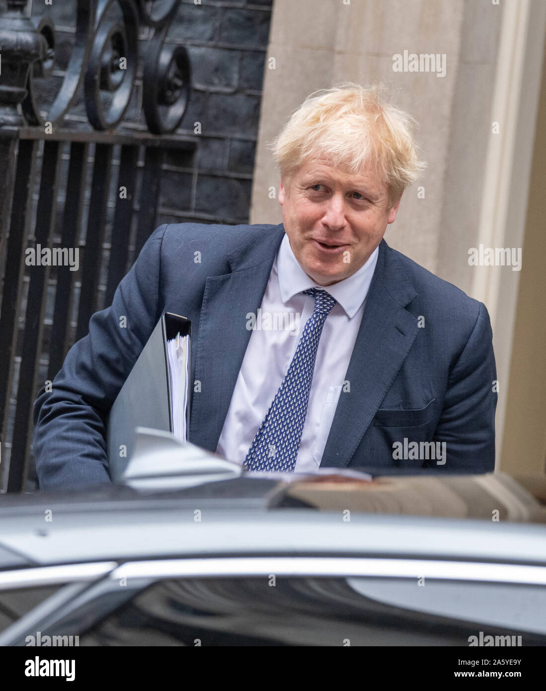 London UK 23nd Oct. 2019,  Boris Johnson MP PC Prime Minister leaves 10 Downing Street, London Credit Ian Davidson/Alamy Live News Stock Photo
