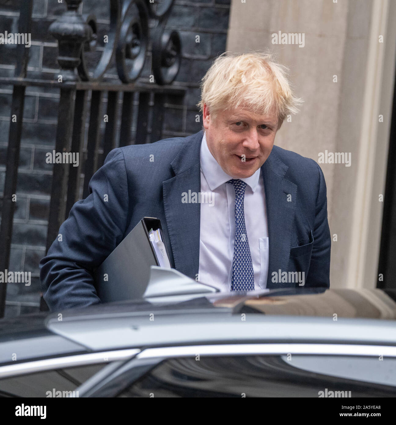 London UK 23nd Oct. 2019,  Boris Johnson MP PC Prime Minister leaves 10 Downing Street, London Credit Ian Davidson/Alamy Live News Stock Photo