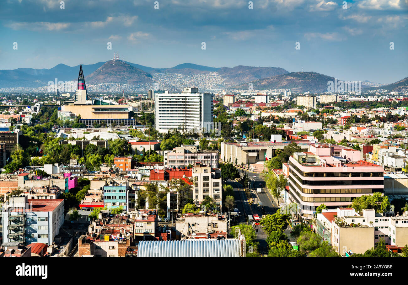 Skyline of Mexico City Stock Photo