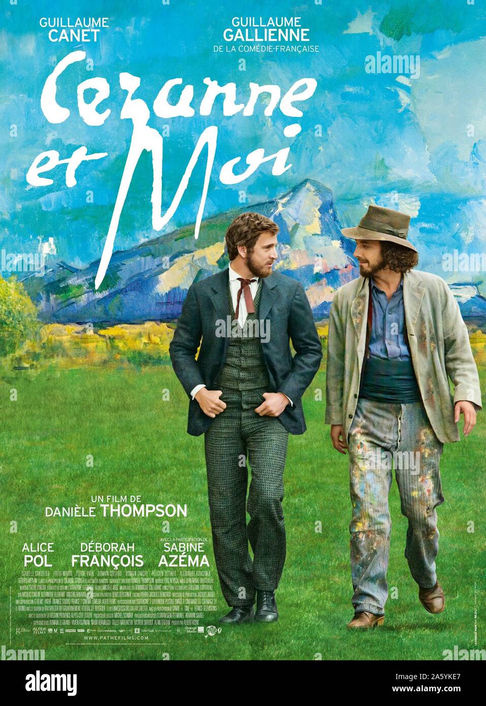 Cezanne et moi Year : 2016 France Director : Daniele Thompson Guillaume Canet, Guillaume Gallienne  Poster (Fr) Stock Photo