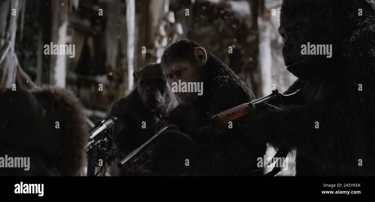 War for the Planet of the Apes Year: 2017 USA Director: Matt Reeves Andy Serkis Stock Photo
