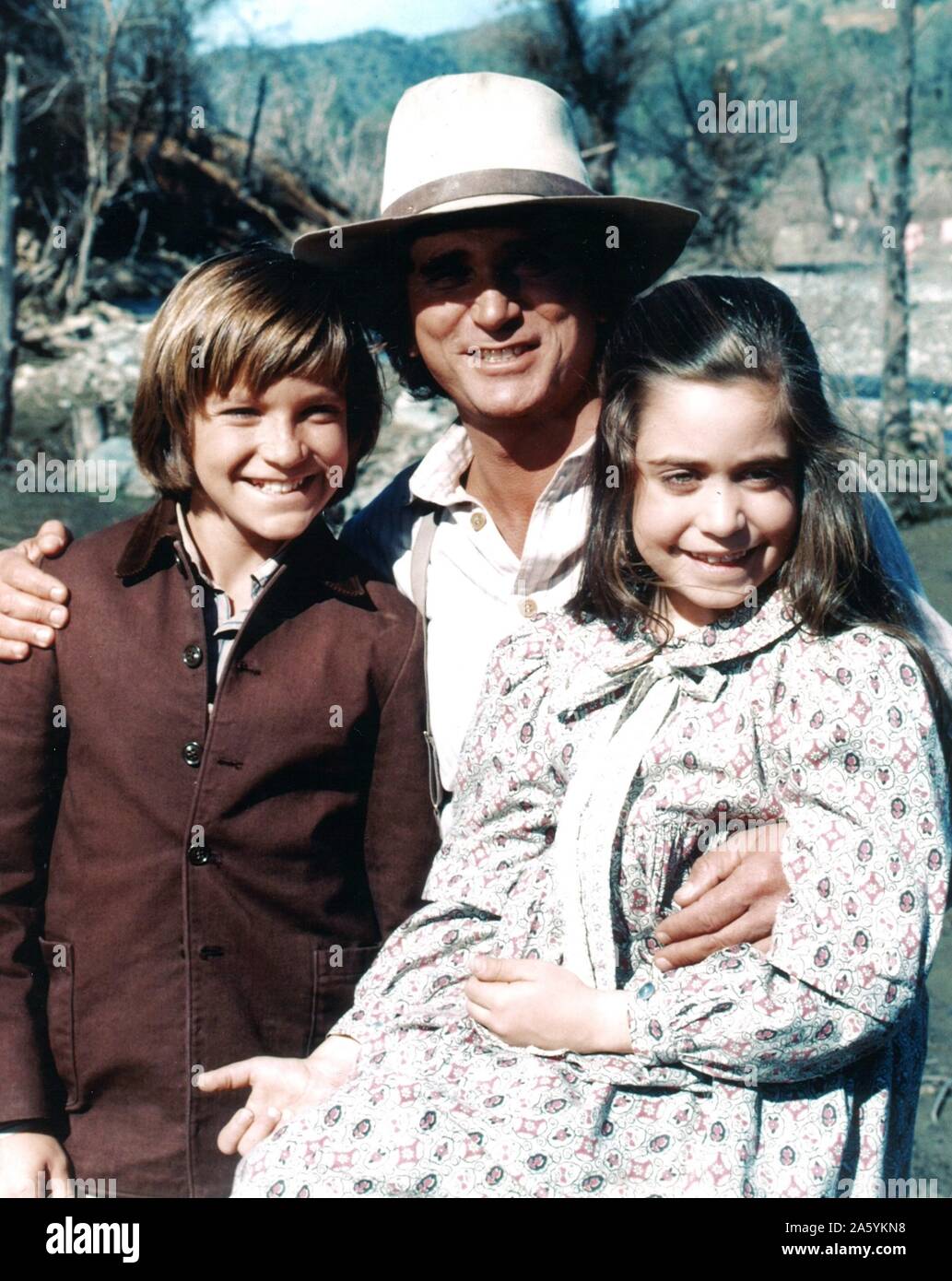 Little House on the Prairie  TV Series 1974 - 1983 USA Director : Michael Landon Jason Bateman, Michael Landon, Missy Francis Stock Photo