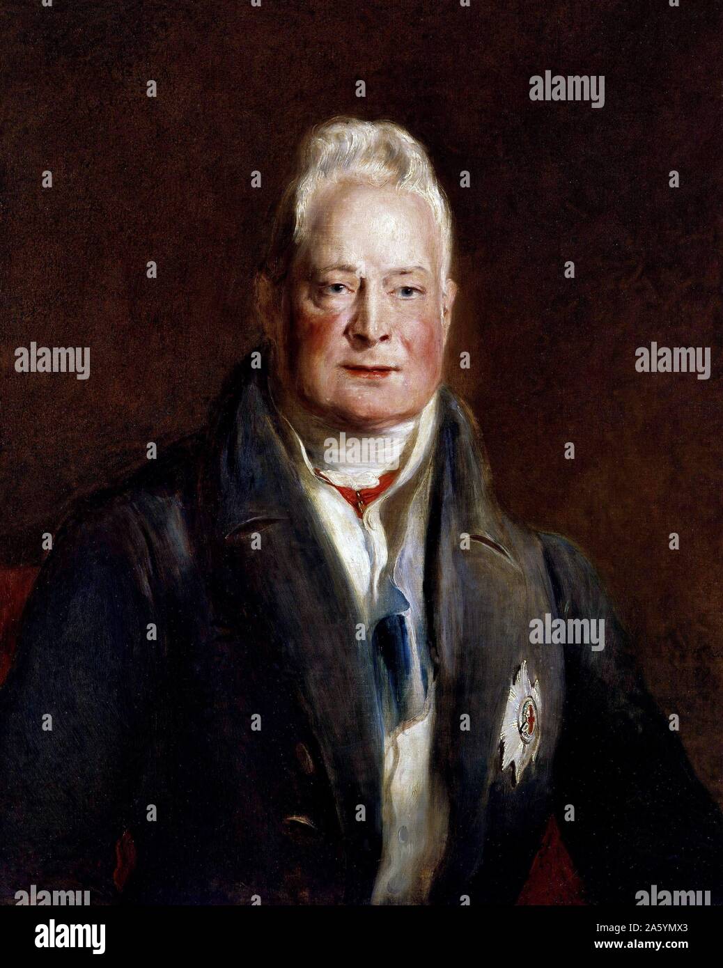 Portrait of William IV, King of the United Kingdom of Great Britain and Ireland, as well as Hanover from 26 June 1830 until his death. Lived from 21st August 1765 ñ 20 June 1837. The third son of George III and younger brother and successor to George IV. Stock Photo