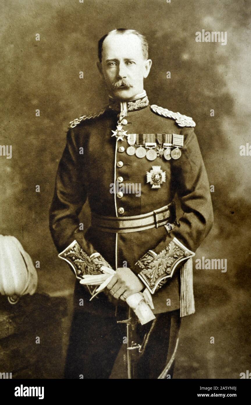 General Sir Bruce M. Hamilton, commanding the Sixth Army. World War One, 1915. Stock Photo