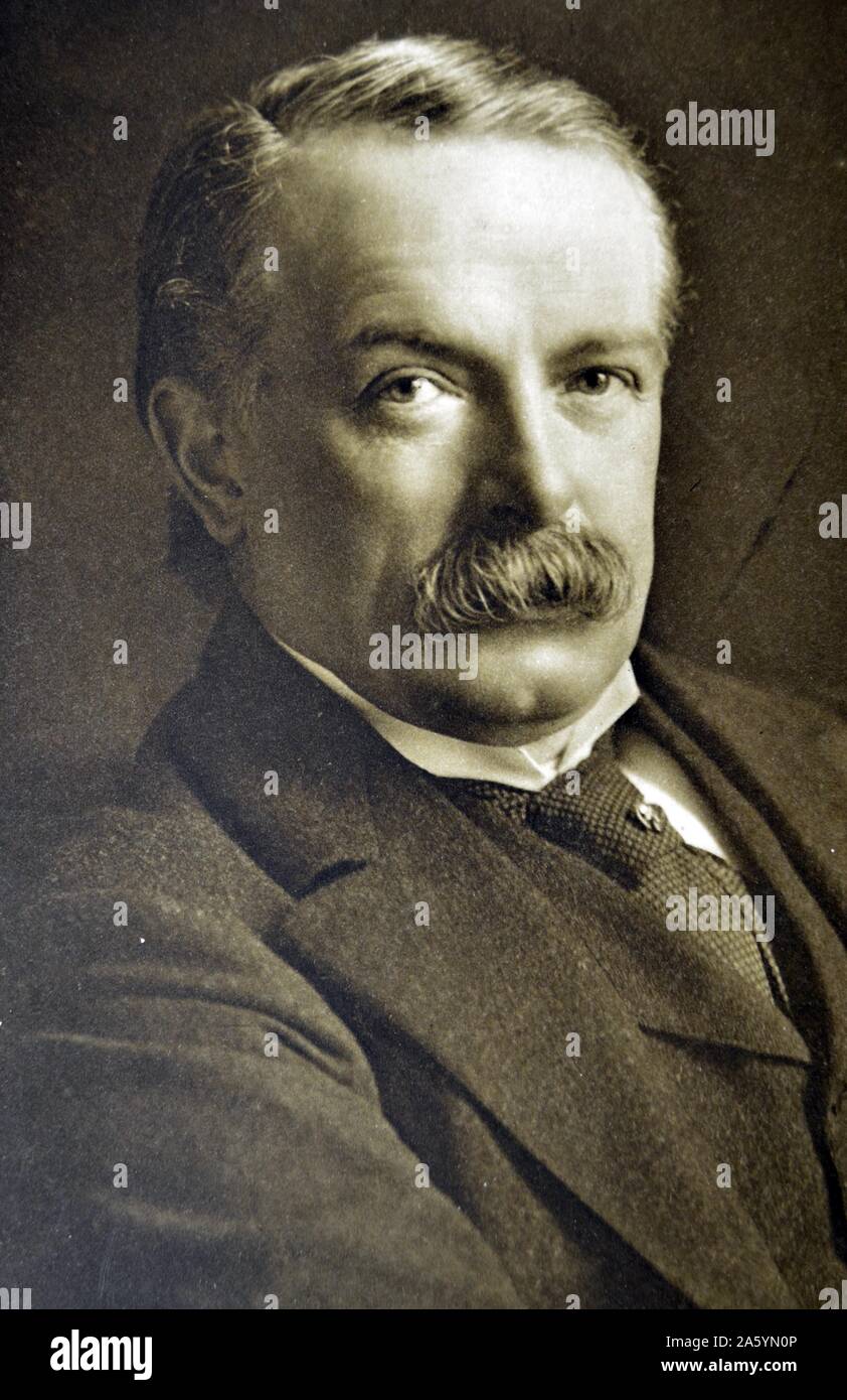 David Lloyd George, 1st Earl Lloyd-George of Dwyfor,  was a British Liberal politician and statesman. He was Prime Minister of the United Kingdom and led a Wartime Coalition Government between 1916 and 1922 and was the Leader of the Liberal Party from 1926 to 1931. Stock Photo
