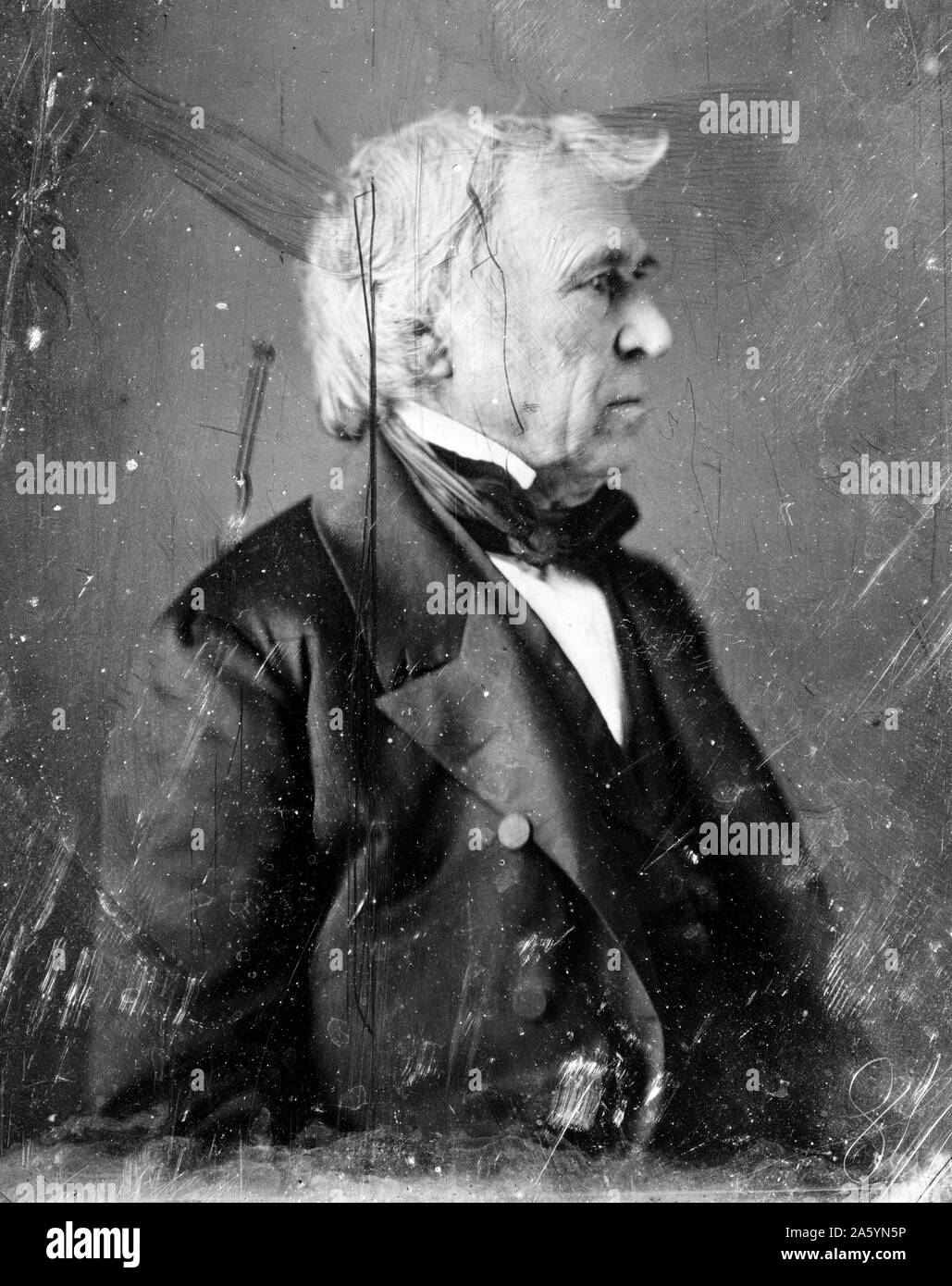 President Zachary Taylor 1848. 12th President of the United States of America. Mathew B. Brady Stock Photo