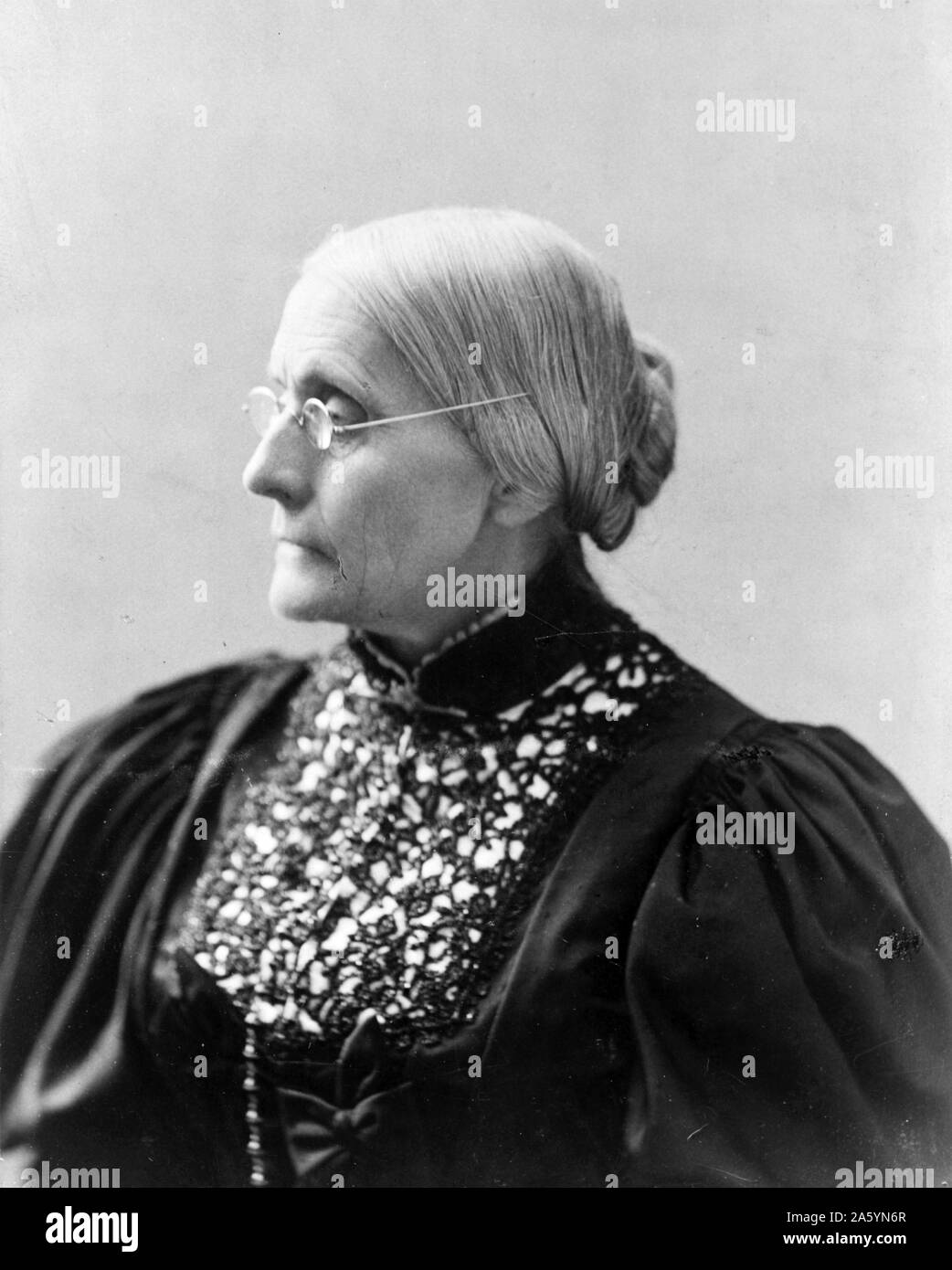Susan B. Anthony 1890. Stock Photo