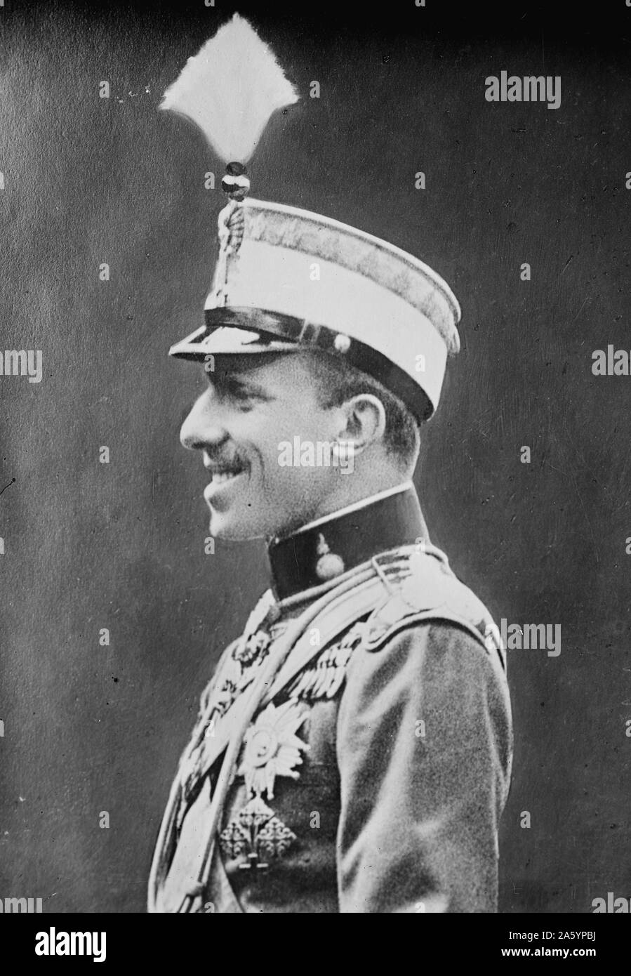 Photograph of King Alfonso XIII of Spain (1886-1941). Dated 1915 Stock Photo
