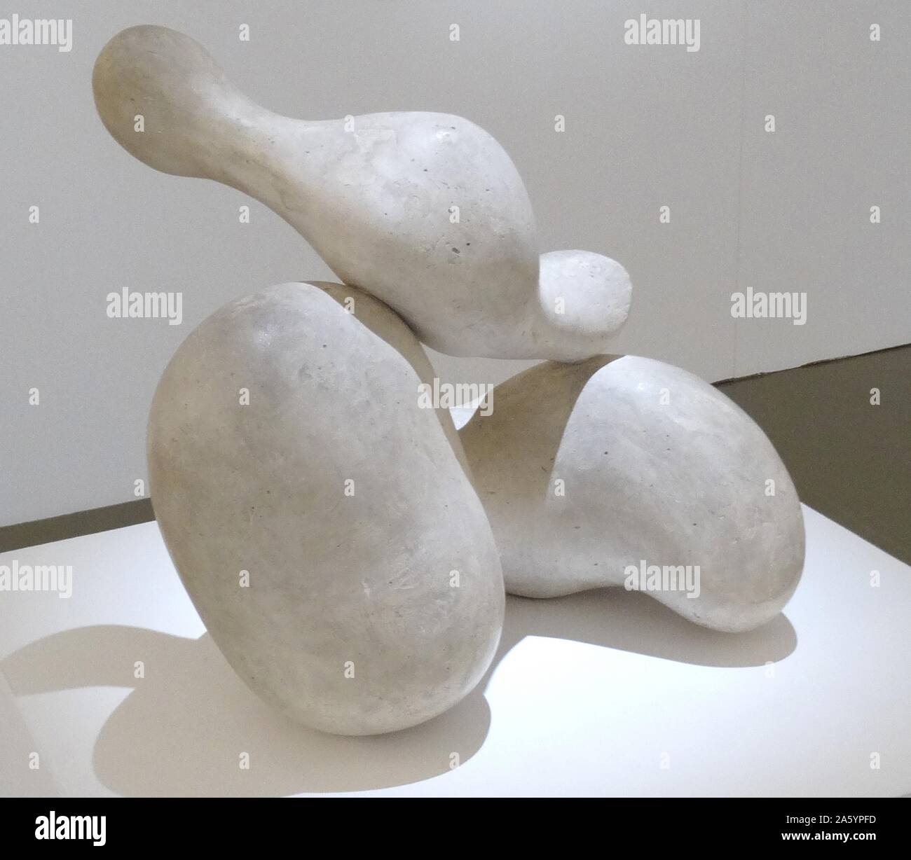 Plaster sculpture titled 'Human Concretion' by Jean Arp or Hans Arp  (1886-1966) German-French, or Alsatian, sculptor, painter, poet and  abstract artist. Dated 1933 Stock Photo - Alamy