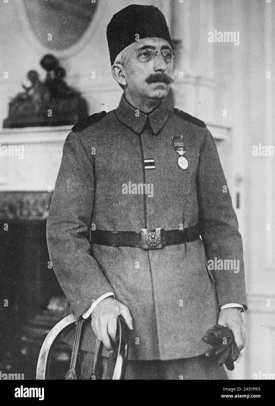 Reza Shah Pahlavi (1878 – 26 July 1944), Shah of Iran 1925 until he was forced to abdicate by the Anglo-Soviet invasion of Iran on 16 September 1941.[2] Stock Photo