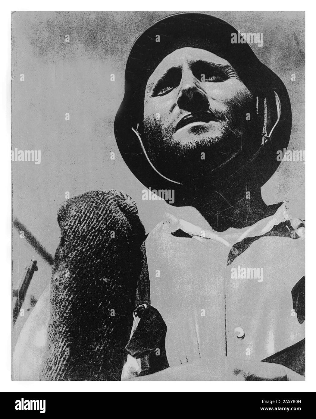 Spanish Civil War: Republican soldier, 1937 Stock Photo