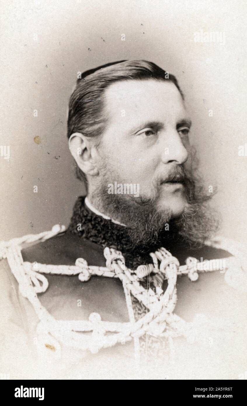 Photographic print of Grand Duke Konstantin Nikolayevich of Russia (1827-1892) second son of Tsar Nicholas I of Russia. Dated 1876 Stock Photo