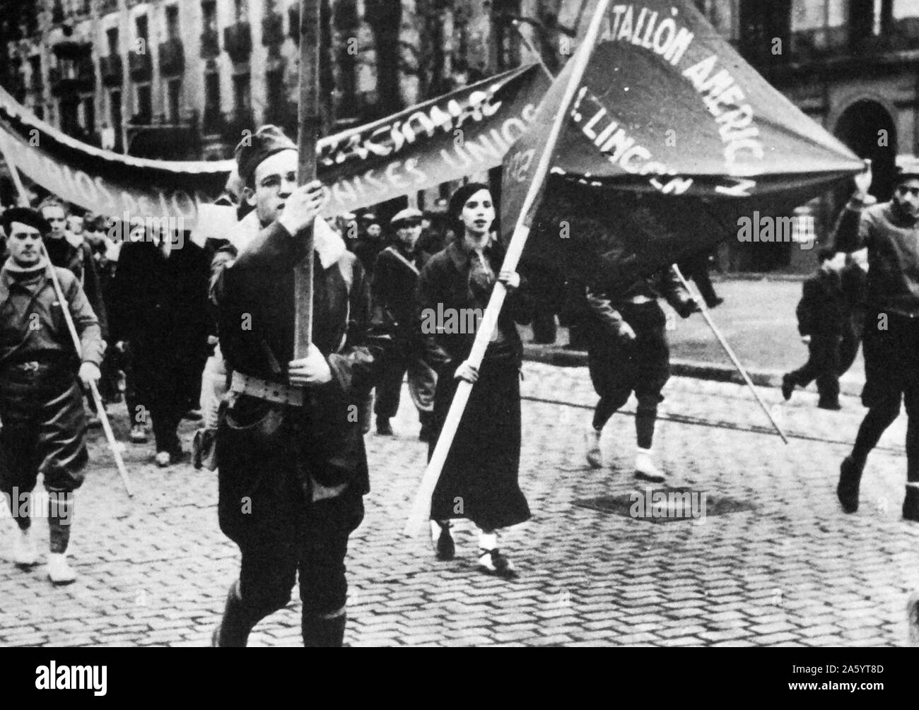 The American Lincoln Battalion Of The International Brigades During The Spanish Civil War