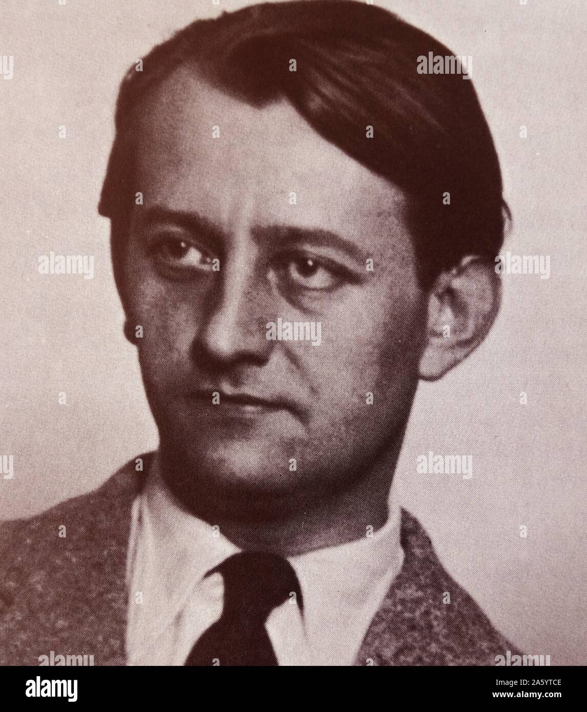André Malraux (1901 – 1976) French novelist and Minister for Cultural Affairs. He was appointed by President Charles de Gaulle as Minister of Information (1945–1946) and subsequently as France's first Minister of Cultural Affairs during de Gaulle's presidency (1959–1969). Stock Photo