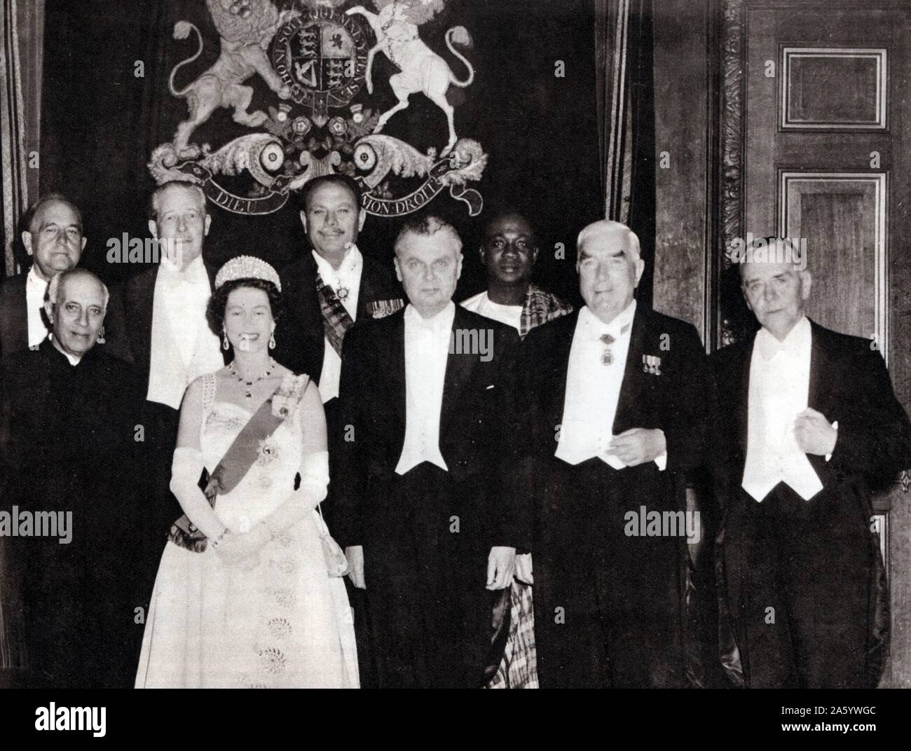 H.M.Queen Elizabeth in Ghana, Kwame Nkrumah, president of G…