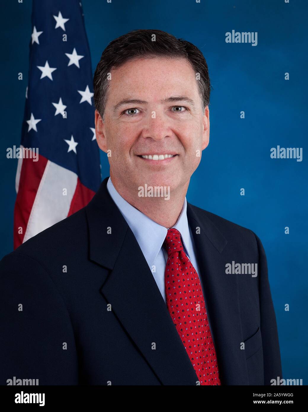 James Brien Comey, Jr. (born December 14, 1960) is the seventh and current Director of the Federal Bureau of Investigation, 2013- Stock Photo