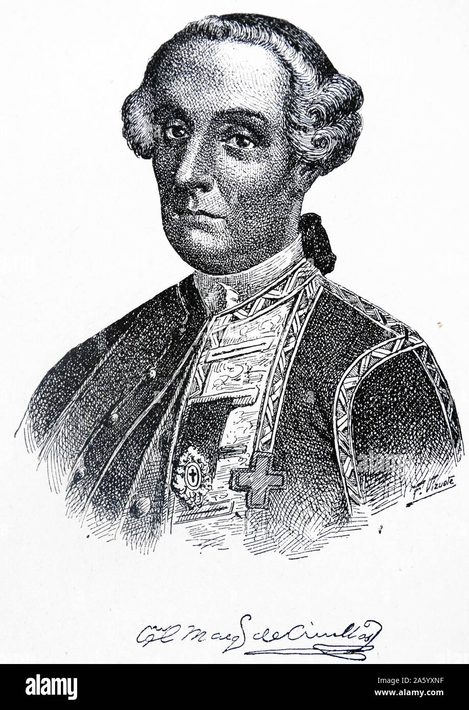 Portrait of Joaquin de Montserrat, Marquess of Cruillas (17001771