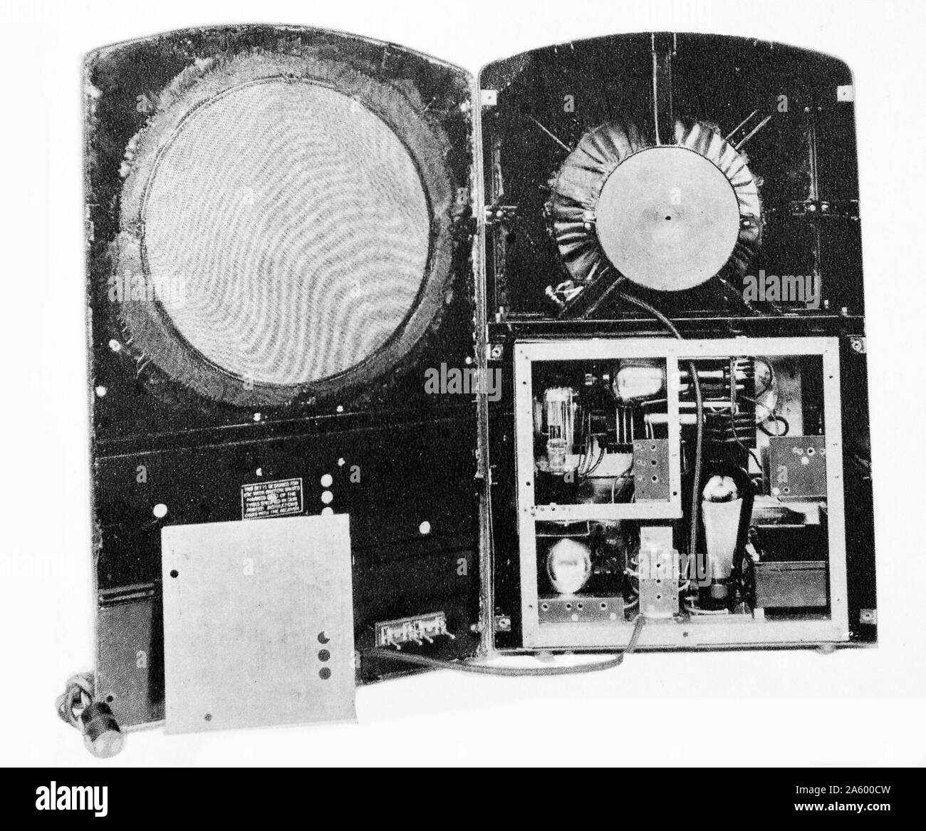 inside view of a Ferranti wireless radio unit, circa 1928 Stock Photo ...