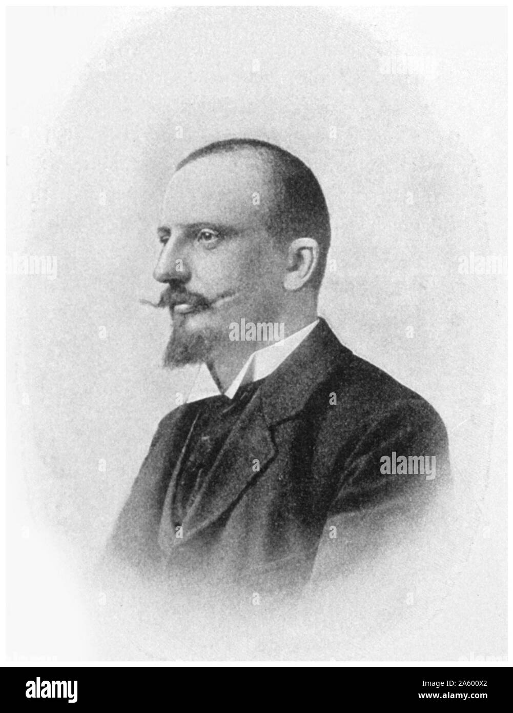 Dr. Martin Bachmann, physician and bacteriologist for the VALDIVIA Expedition, died January 14, 1899 Stock Photo