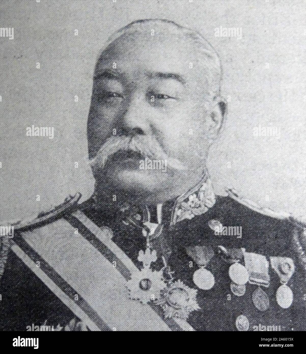 Admiral Baron Inouye; Naval officer of the Japanese navy Russo-Japanese War 1904-1905 Stock Photo