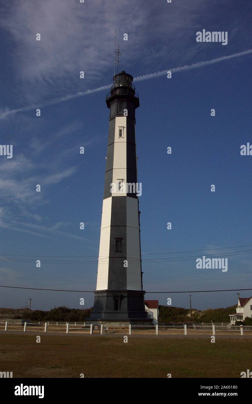 Photograph of Cape Henry Lighthouse. A lighthouse in Virginia Beach, Virginia. Photographed by Captain Albert E. Theberge Stock Photo