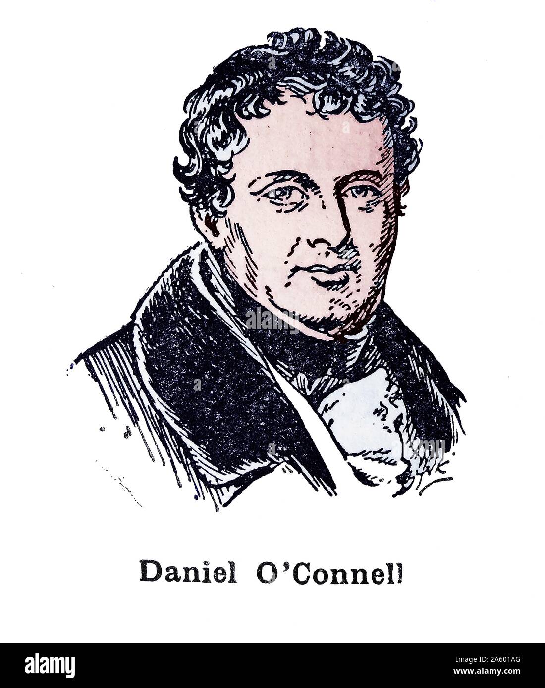 Daniel O'Connell (1775 – 1847); The Liberator or The Emancipator. Irish political leader in the first half of the 19th century Stock Photo