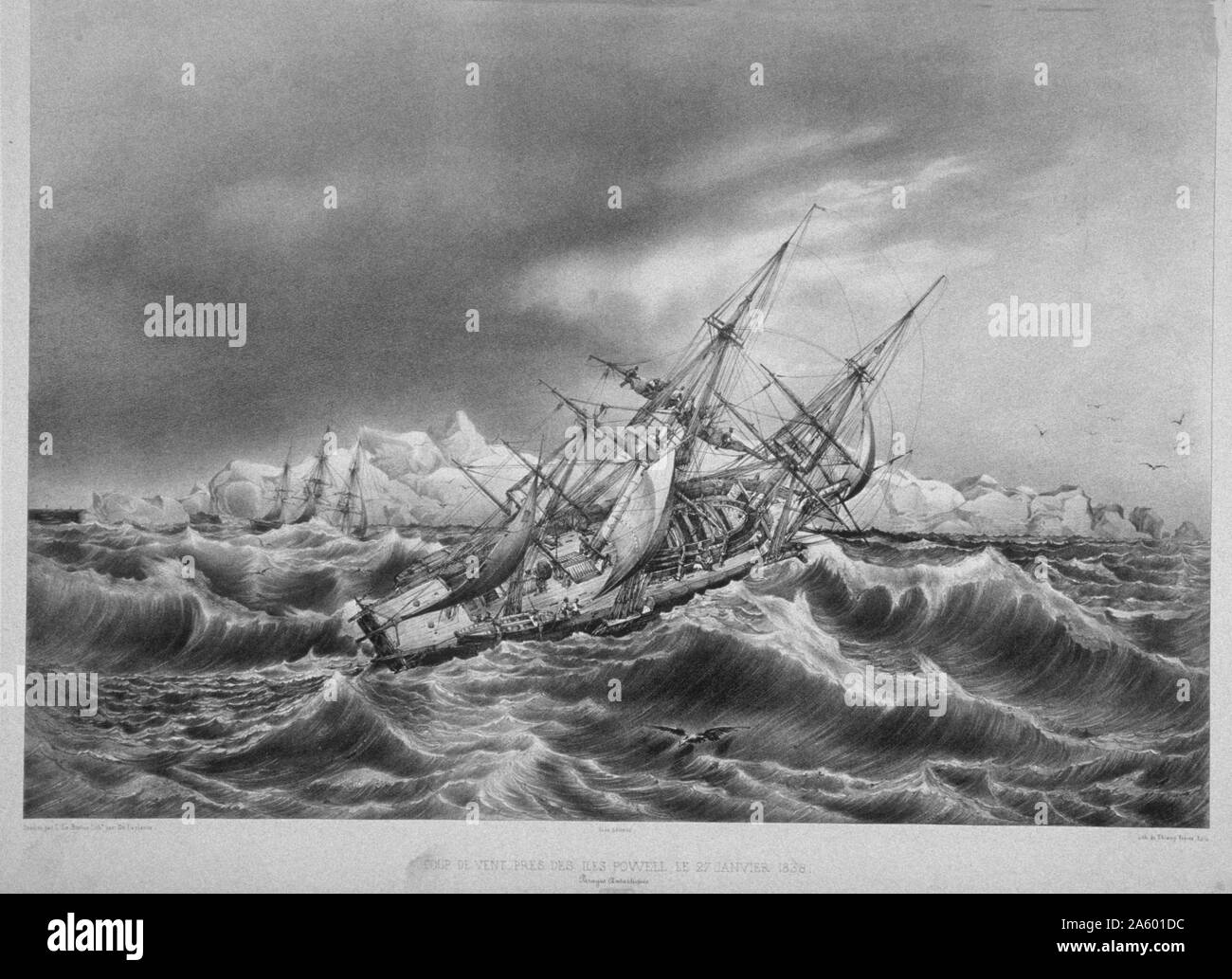 Ship caught in storm hi-res stock photography and images - Alamy