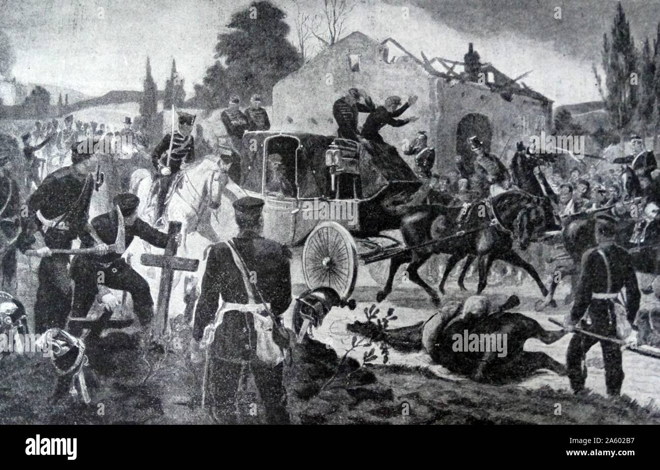 I Will Fall With The Emperor Painting depicting the fall of Emperor Napoleon III (1808-1873