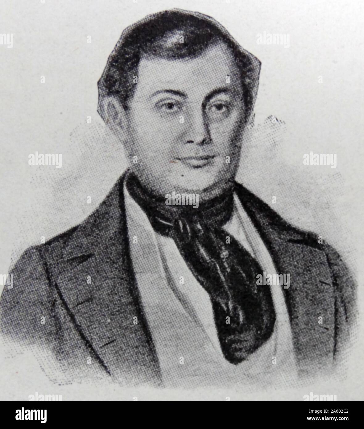 Portrait of Graf Maximilian von Schwerin-Putzar (1804-1872) German landowner and liberal politicians in the Kingdom of Prussia Stock Photo