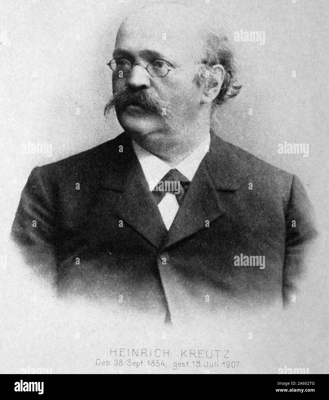 Heinrich KREUTZ 1854-1907 (German astronomer) Stock Photo