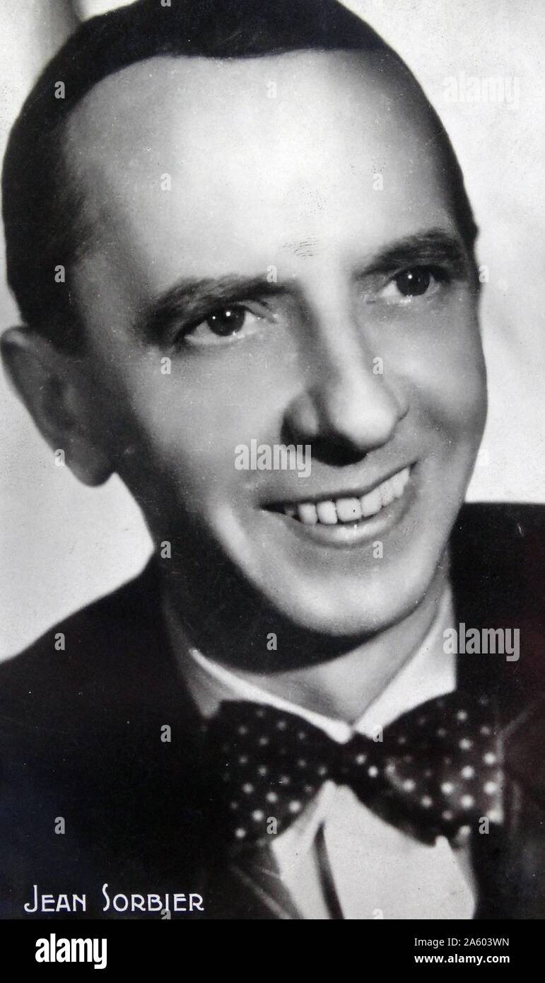Jean Sorbier, a French actor. Dated 20th Century Stock Photo - Alamy